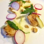 Scallop with Celeriac Puree Starter - This quick and easy starter recipe is the perfect start to a nice 3 course dinner. Tasty Scallops | AmateurChef.co.uk