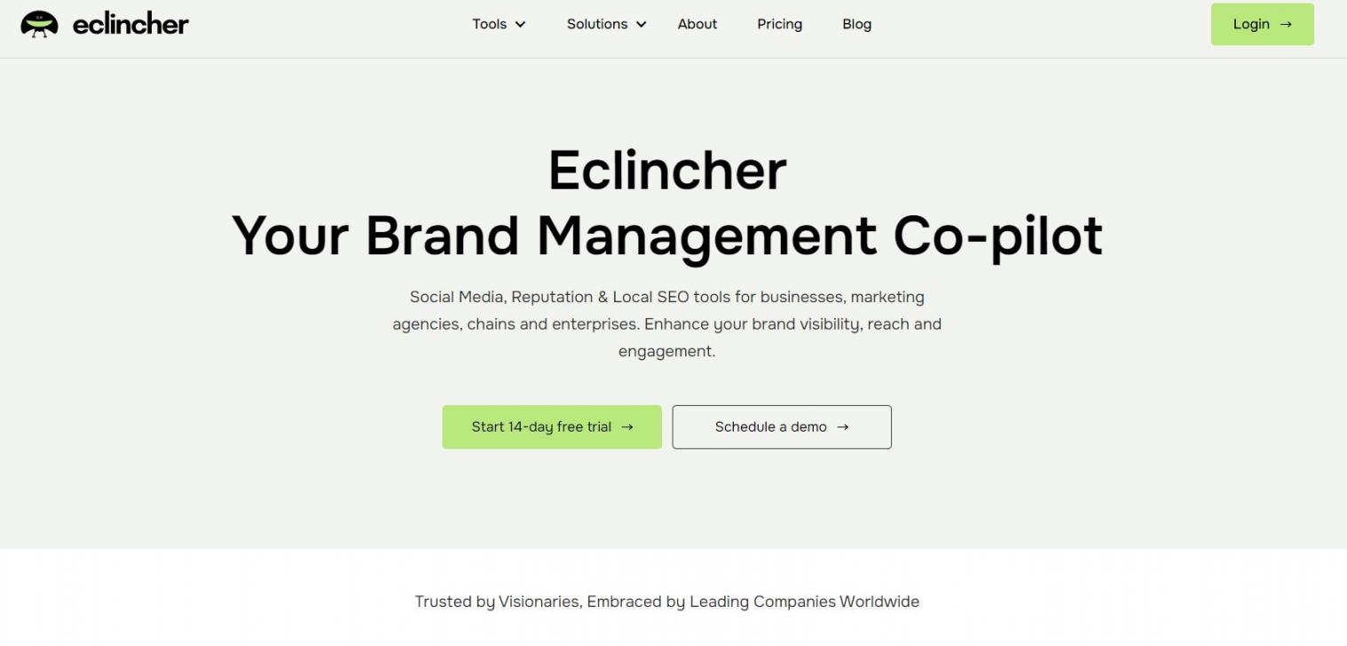 Eclincher homepage