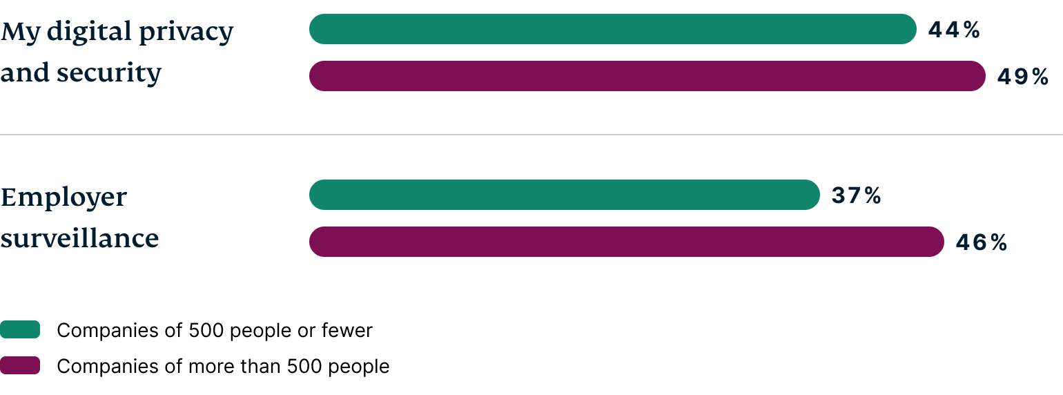 Worker concerns about metaverse.