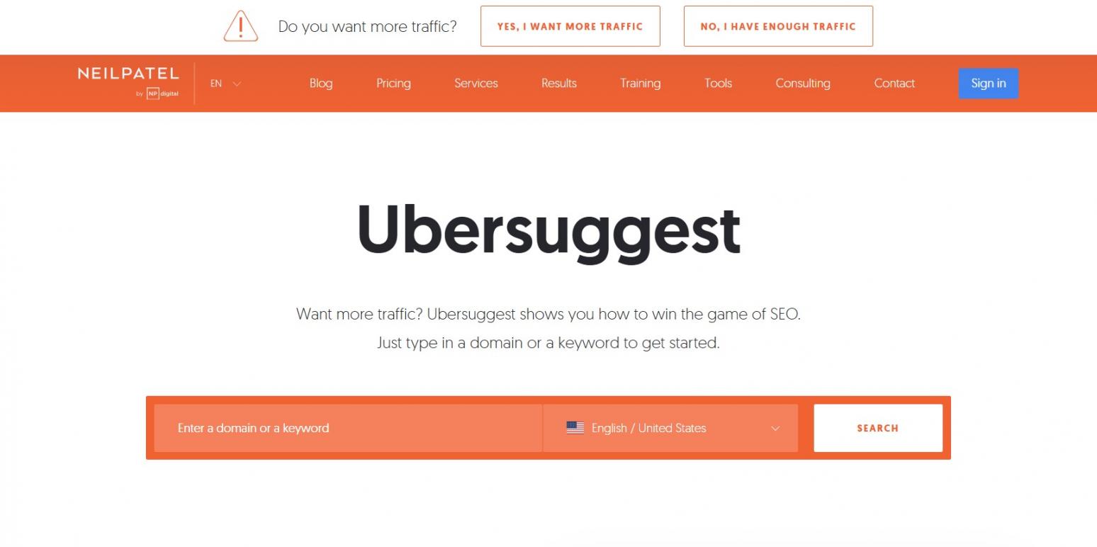 10 - Ubersuggest