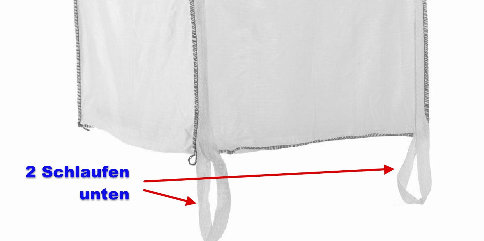 Woodbag Holzbag Schlaufen unten Hebeschlaufen am Boden