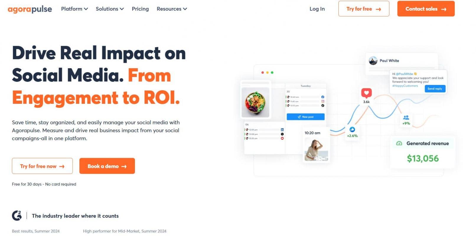 Agorapulse homepage