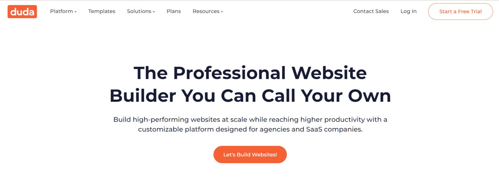 Duda - homepage