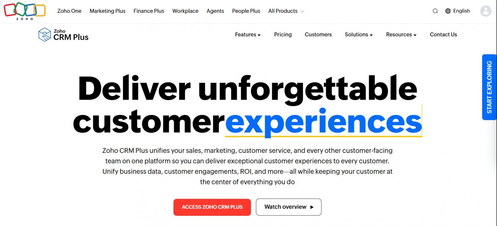 Zoho CRM Plus