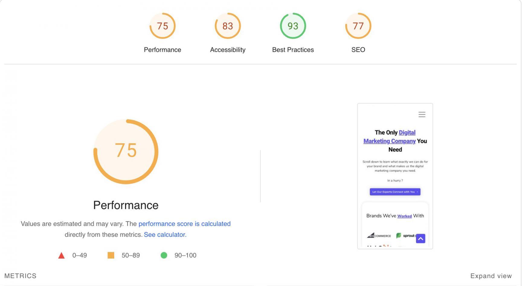 pagespeed