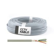100 Metrelik Top Halinde 4 + 1 CCTV Kablo (0,22 mm)