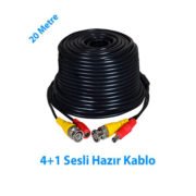 20 Metre Hazır Sesli 4+1 CCTV Kablo