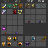 Rotmg Account Knight 8/8 + top set + bracer + cutlas + Rare Spooky Pet H58/MH55