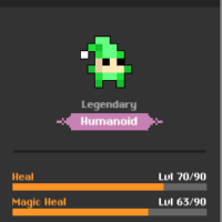 7 ?haracters  Legendary Pet Magic Heal 63/ Heal 70/Electric 6