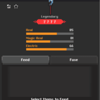 8 ?haracters Legendary Pet Magic Heal 81/ Heal 85/Electric 66.
