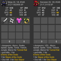Rotmg Account + Divine H83 AC74 MH64