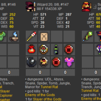 Rotmg Account 6 Characters 8/8 + Legendary H79 MH77 RF56
