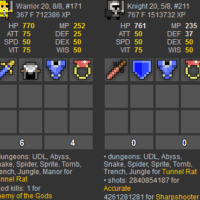 Rotmg Account 1 Characters 8/8 + Rare H70 AM64