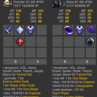 Rotmg Account 7 Characters 8/8 + Divine H100 MH98 E86