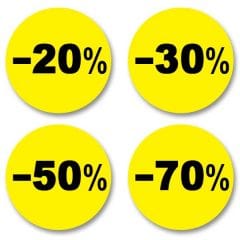 sticker promo yellow