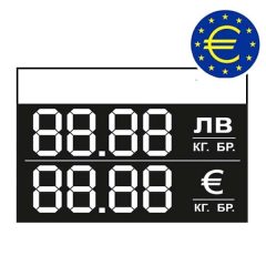 Етикети с бяло поле за цени в EURO и ЛВ