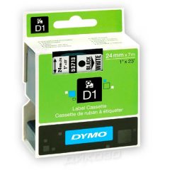 DYMO лента D1 Standart 24mm X 7m White