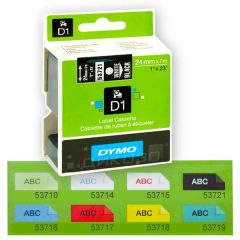 DYMO лента D1 Standart 24mm X 7m Color