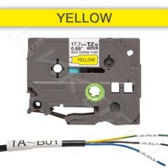 Термосвиваеми ленти Brother P-Touch HeatShrink Yellow