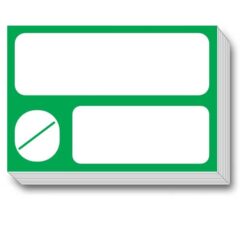 Etiketi 100x70mm Green