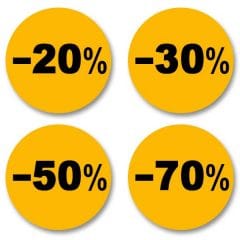 sticker promo orange