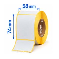 Термо Етикети 58х74mm