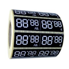 Етикети за цени 70х20мм l лв eur