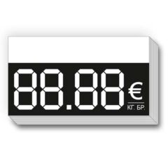 Etiket s pole 68x38mm