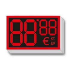 Etiketi 68x38mm Red