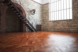 Parkettboden-Tipp-zum-Bau Parkett, Parkettboden, Raum mit Treppe