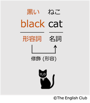 形容詞black cat