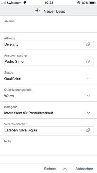 Effizientes Lead and Opportunity Management mit der SAP Sales Cloud App
