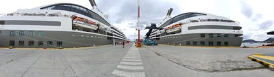 Los gemelos franceses LE BOREAL Y L’ AUSTRAL arribaron al puerto de USHUAIA