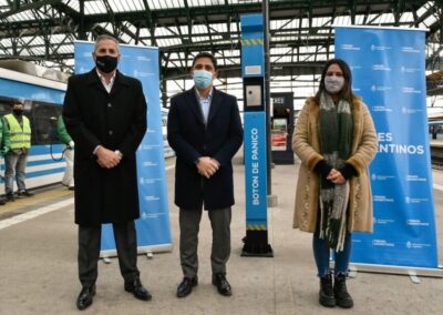 Trenes Argentinos instaló 45 tótems de seguridad en las estaciones de la Línea Roca