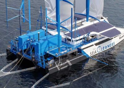 Un velero ecológico que limpia el mar y se alimenta de residuos plásticos