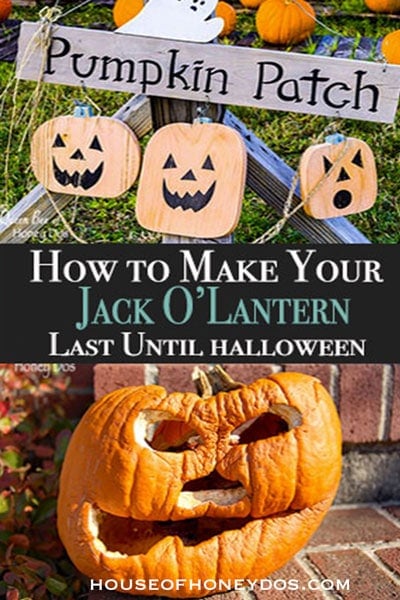 How To Make Your Jack O' Lantern Last Until Halloween -pin