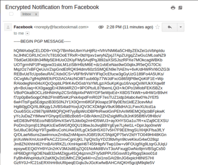 Facebook PGP key