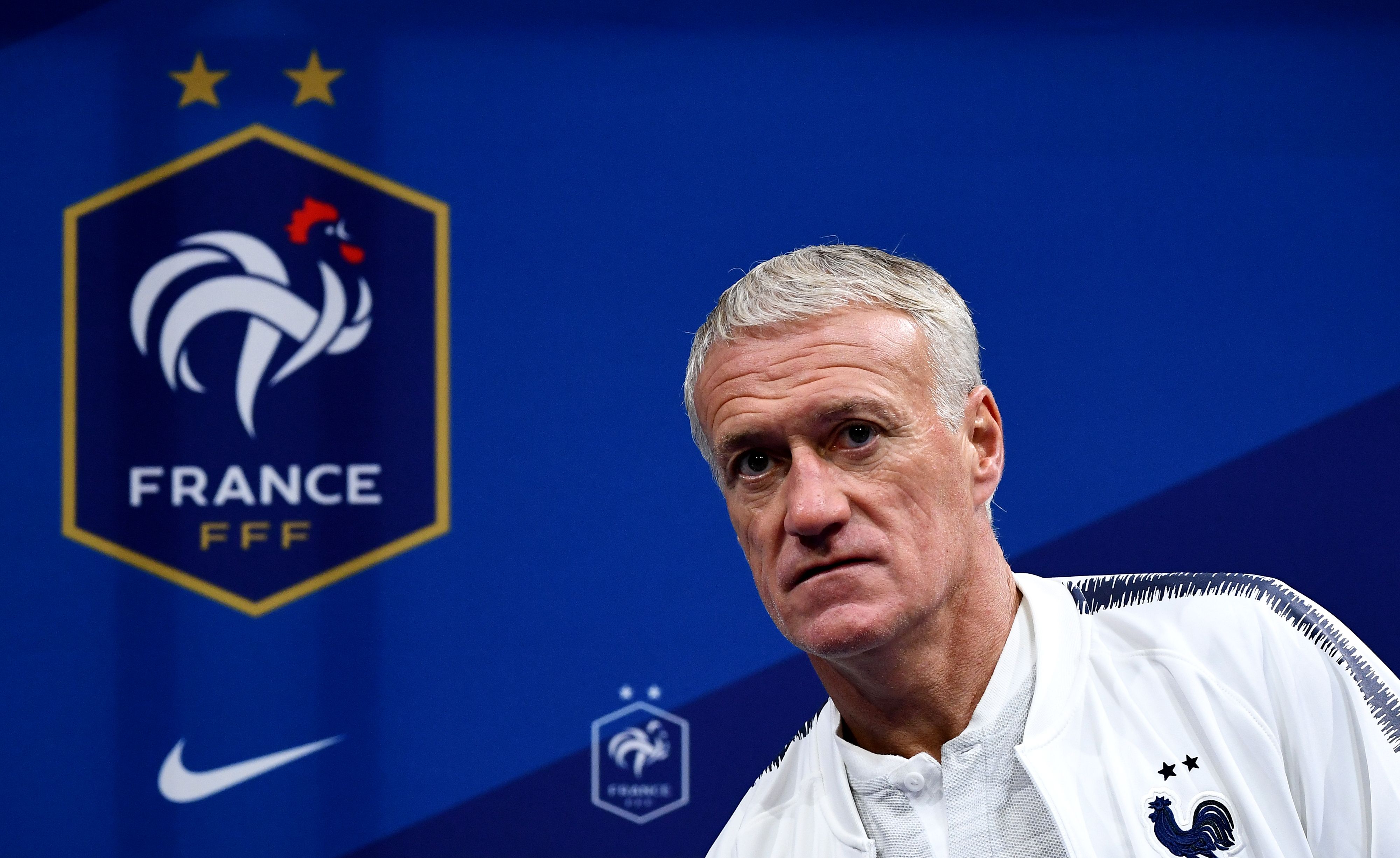 World Cup winning coach Didier Deschamps. (Photo by FRANCK FIFE / AFP)