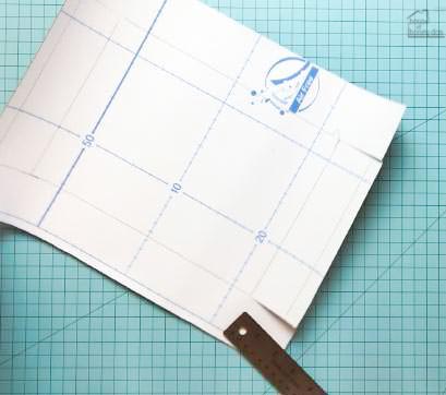 measuring contact paper to cover boxes
