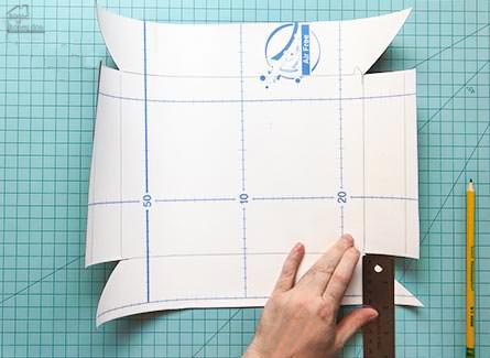 measuring contact paper to cover boxes