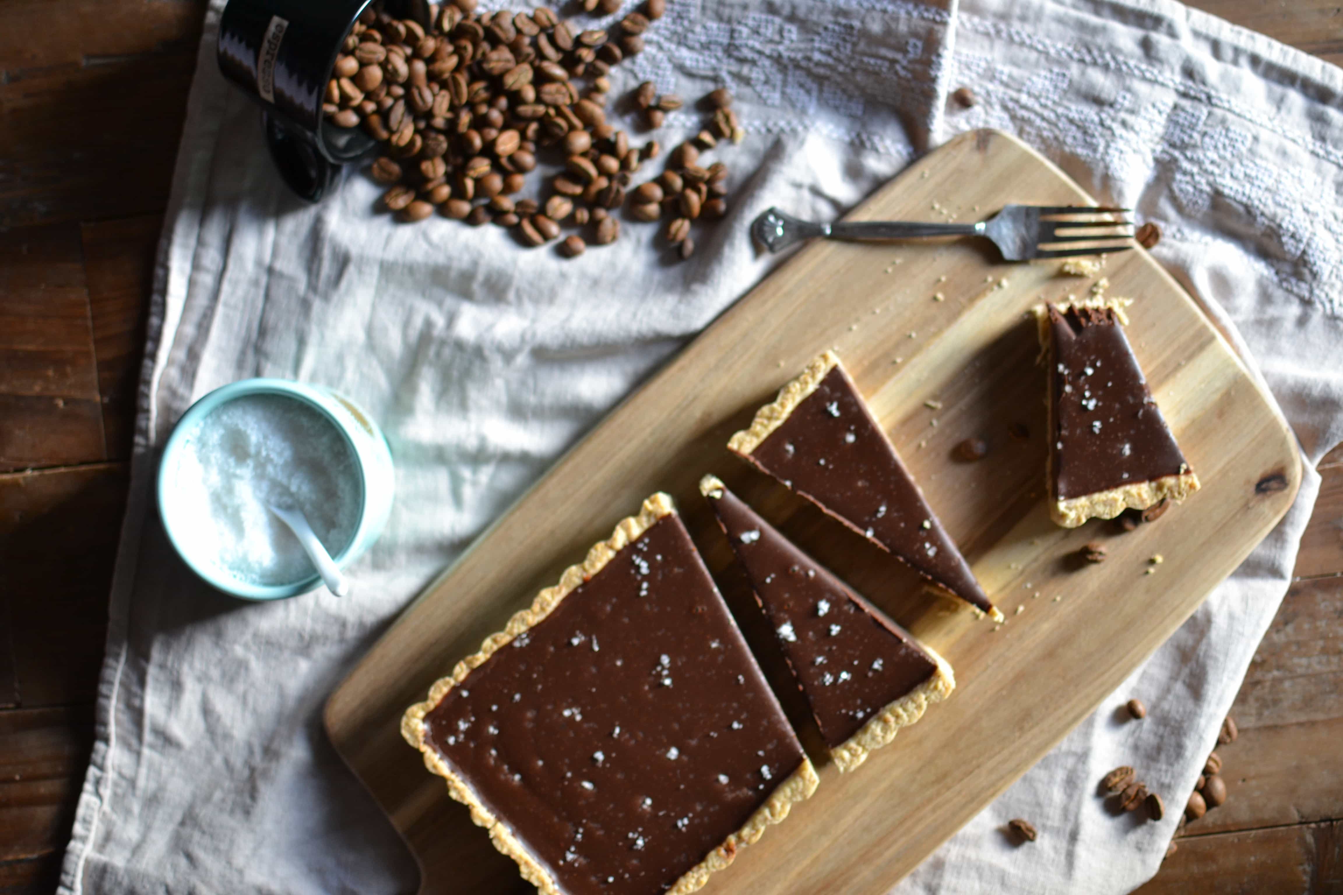 Schoko Epsresso Tarte mit Fleur de Sel