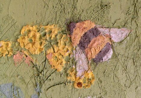 Hliněná omítka interiér čmelák Vladimír Voborník VobArt