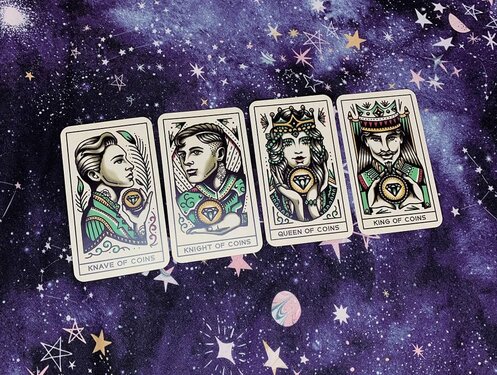 tarot court cards suit of coins court cards tarot