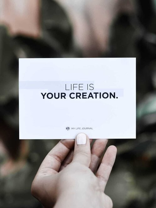 digital vision board creation life is your creation quote