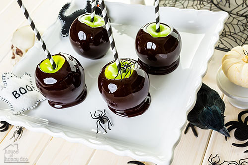 black candy apples