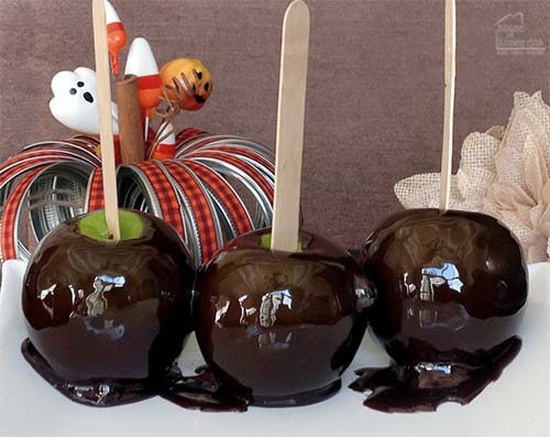 black candy apples