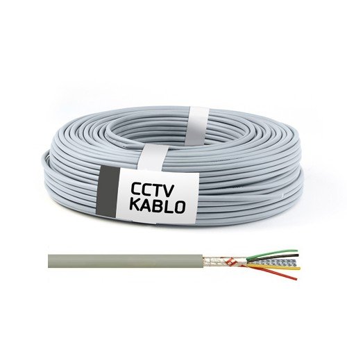 100 Metrelik Top Halinde 4 + 1 CCTV Kablo (0,22 mm) 1