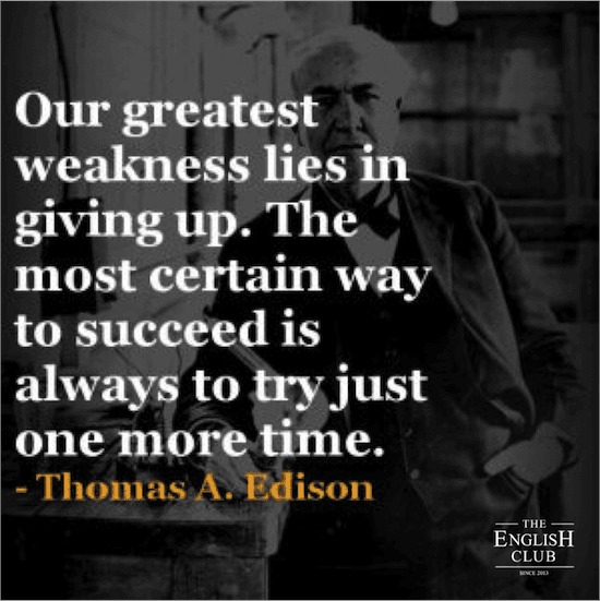英語の名言:Thomas Edison