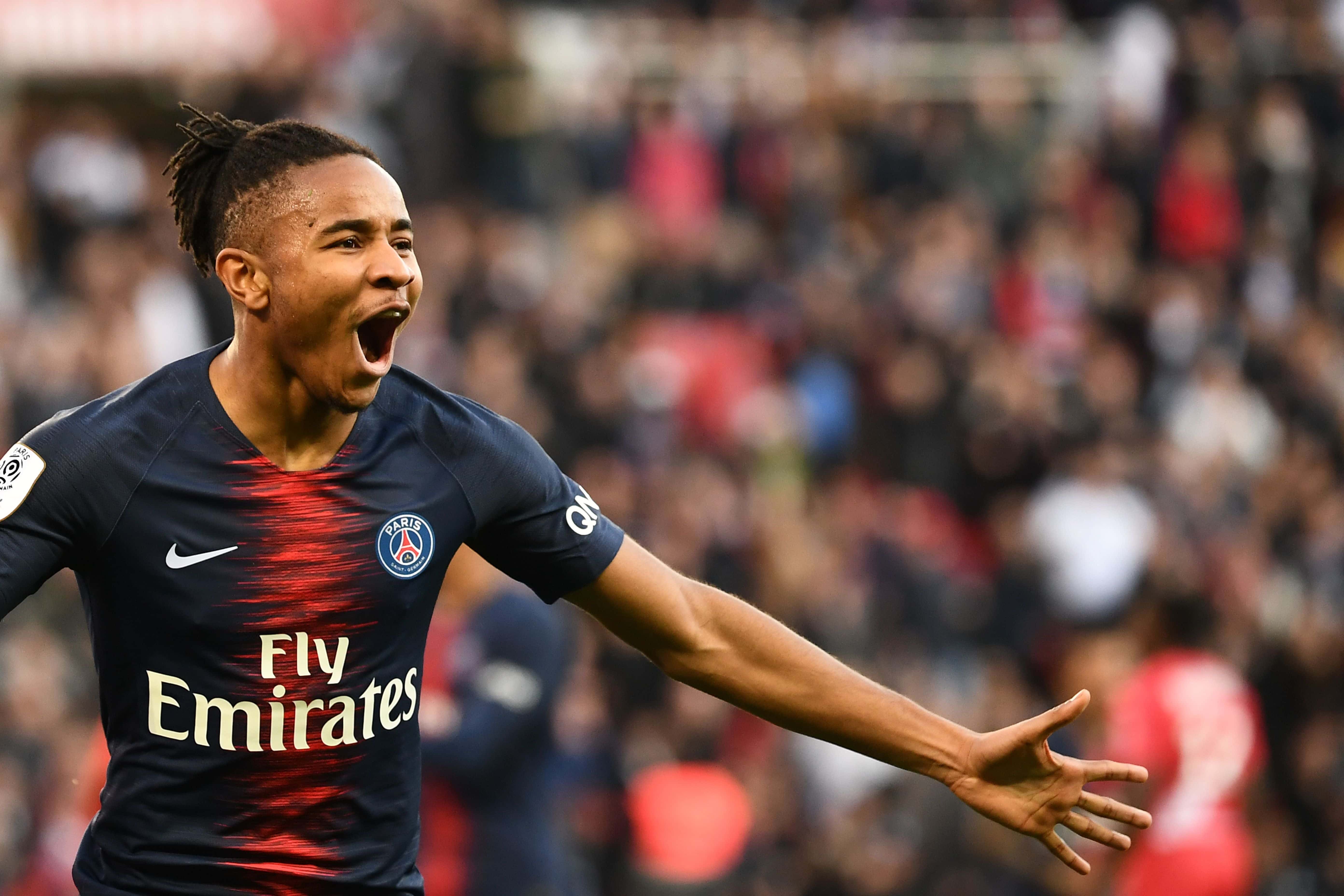 Set to celebrate a move to Arsenal? (Photo by Franck Fife/AFP/Getty Images)