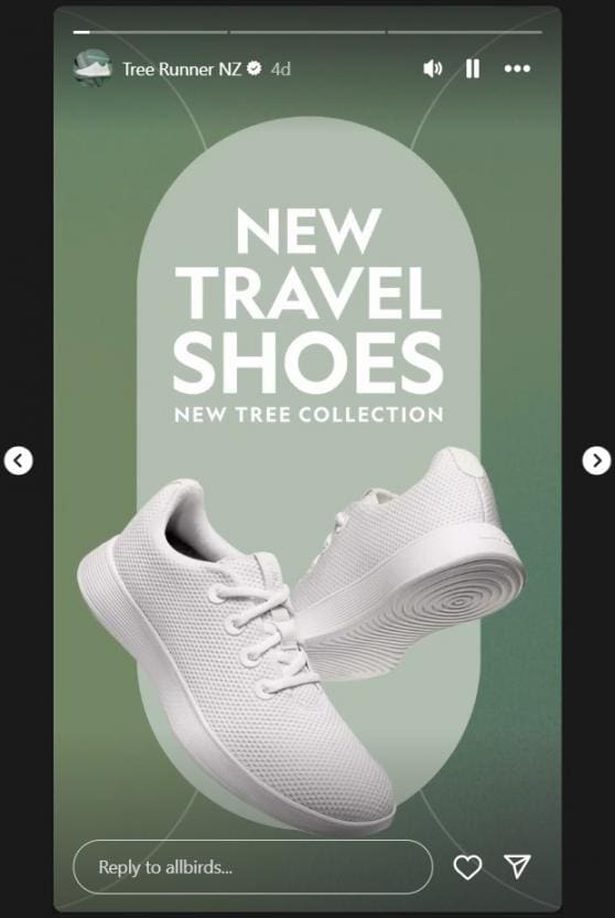 Instagram stories - Allbirds